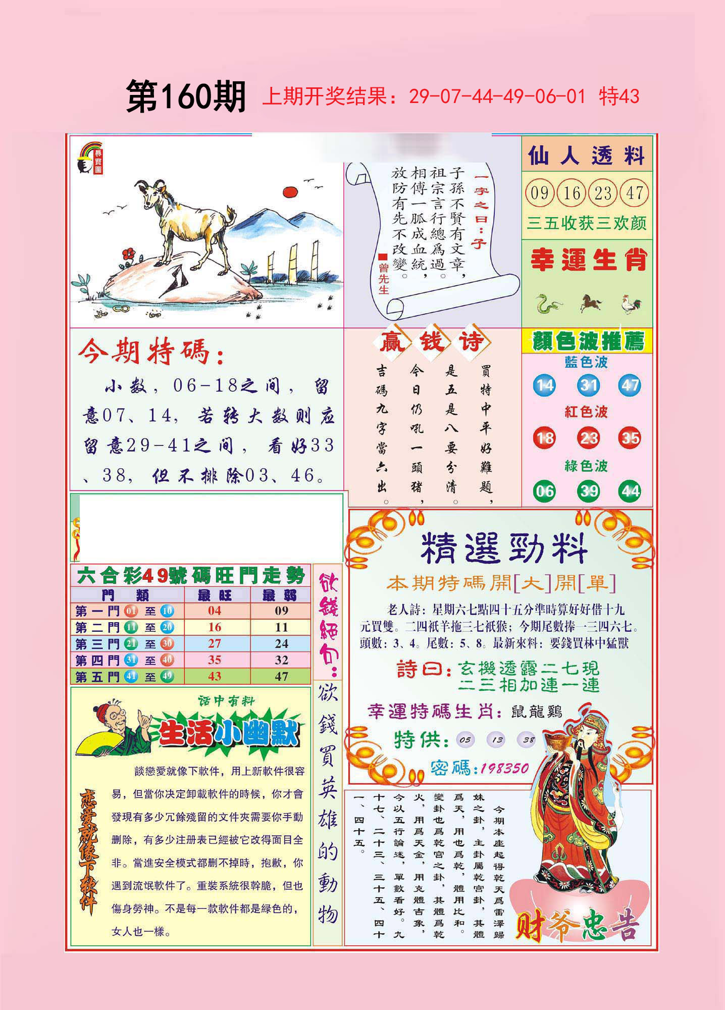 2024160期大富大贵