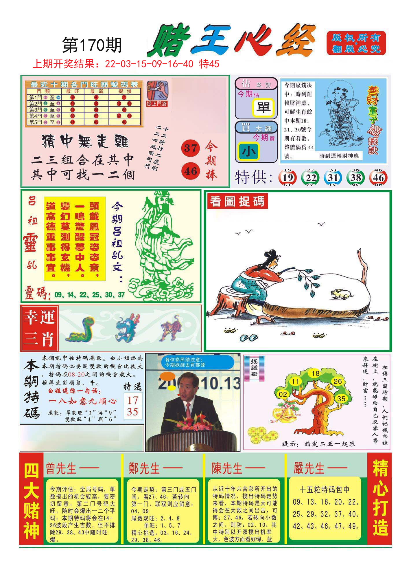 2024170期赌王心经