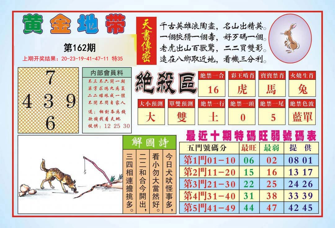 2024162期黄金地带