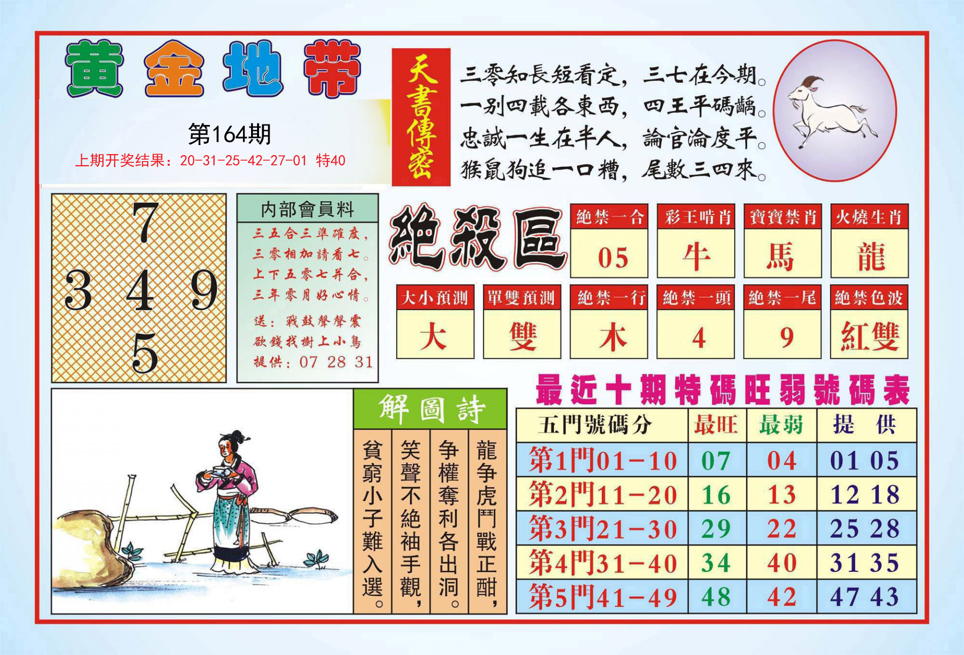 2024164期黄金地带