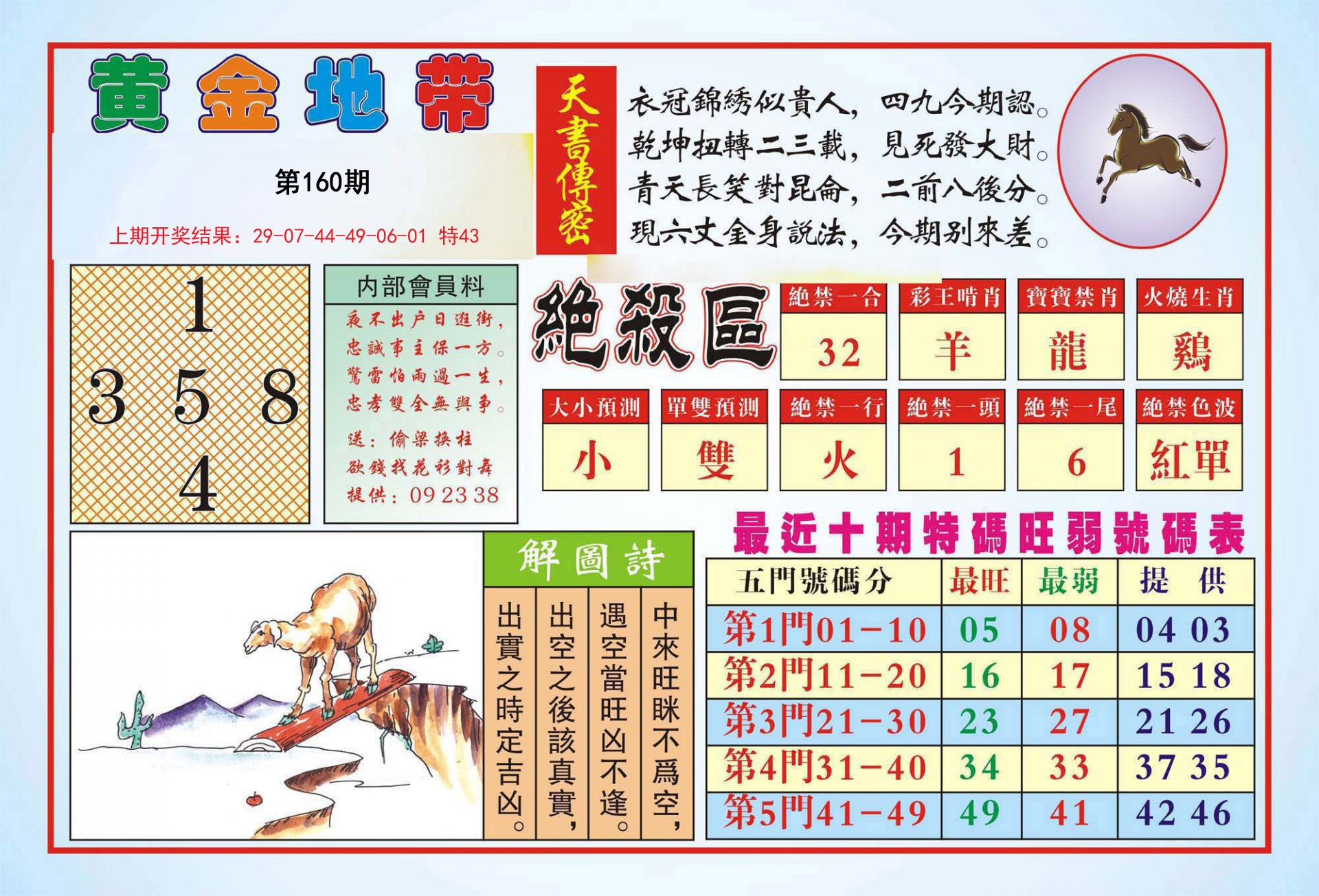 2024160期黄金地带