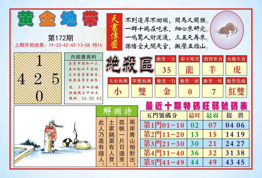 2024172期黄金地带