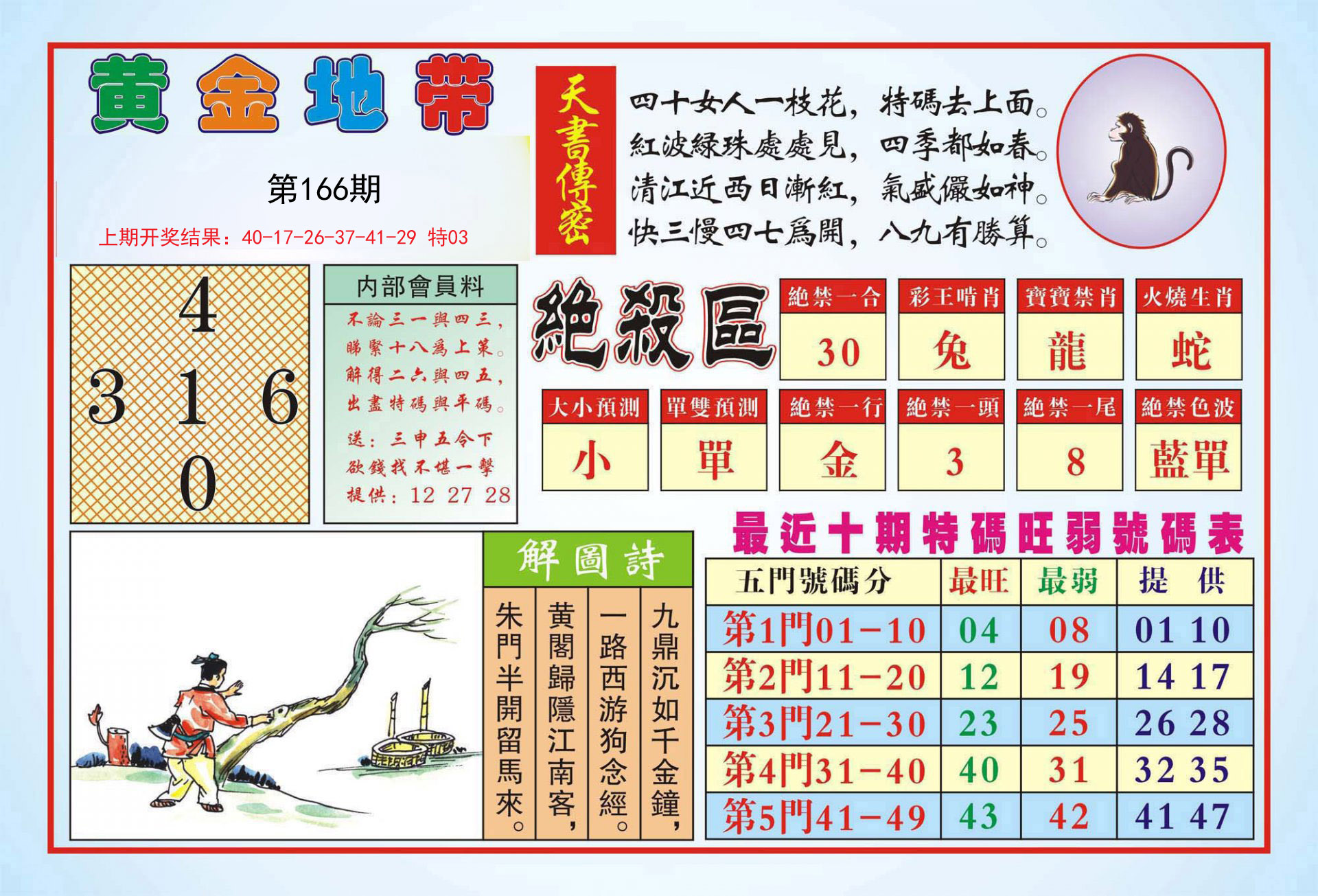 2024166期黄金地带
