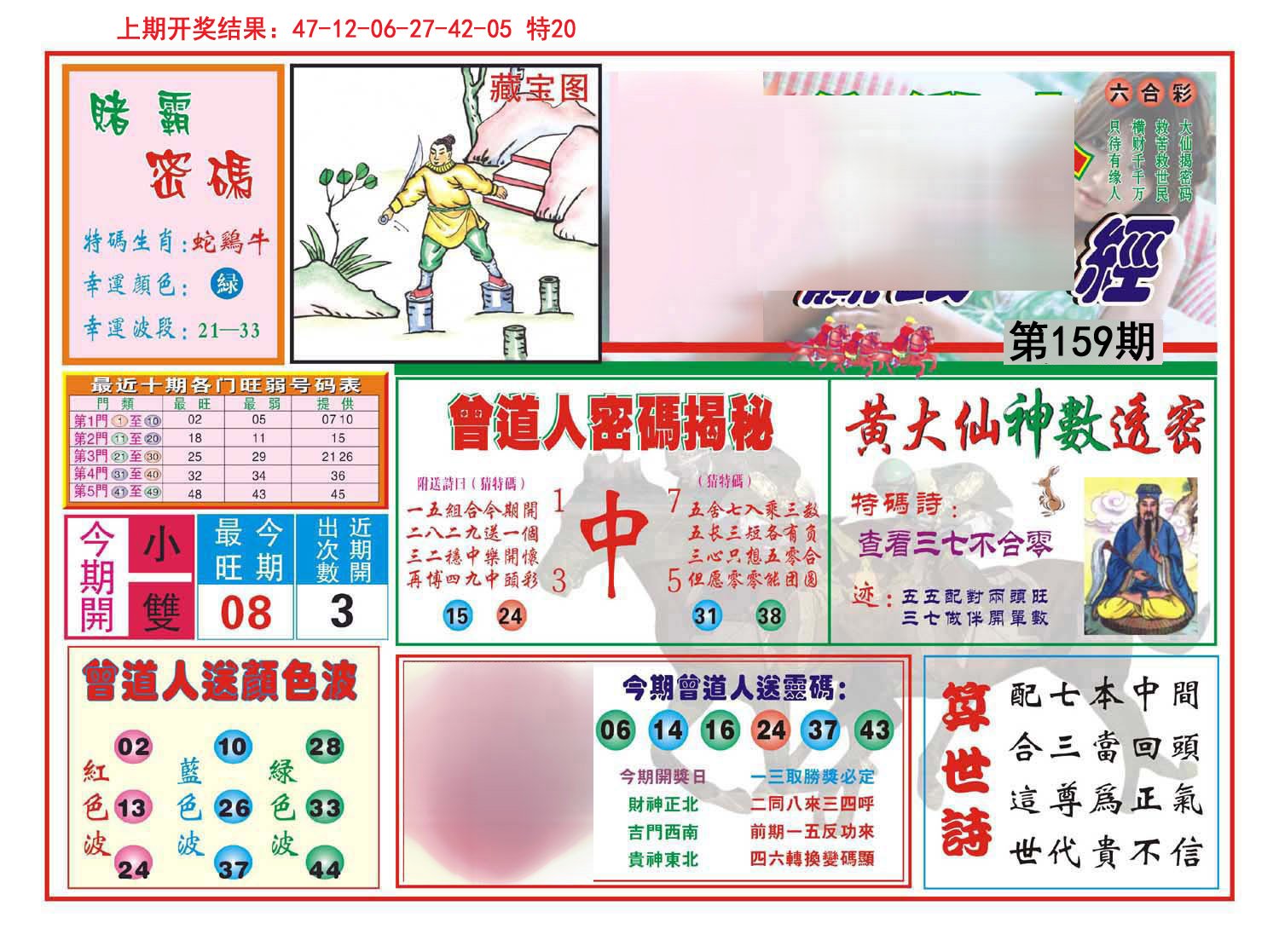 2024159期赢钱一经