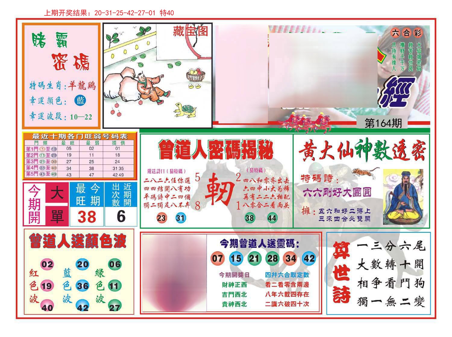 2024164期赢钱一经