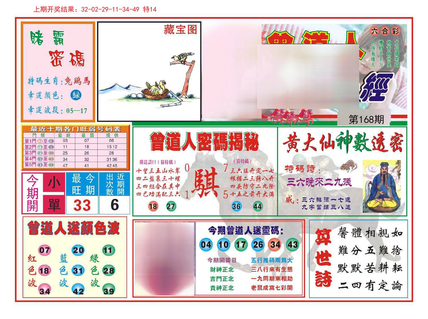 2024168期赢钱一经