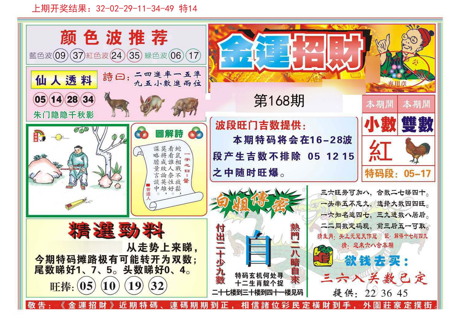 2024168期金运招财