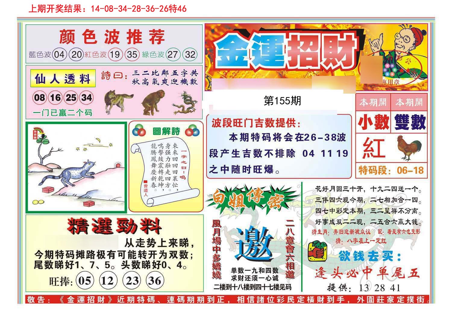 2024155期金运招财