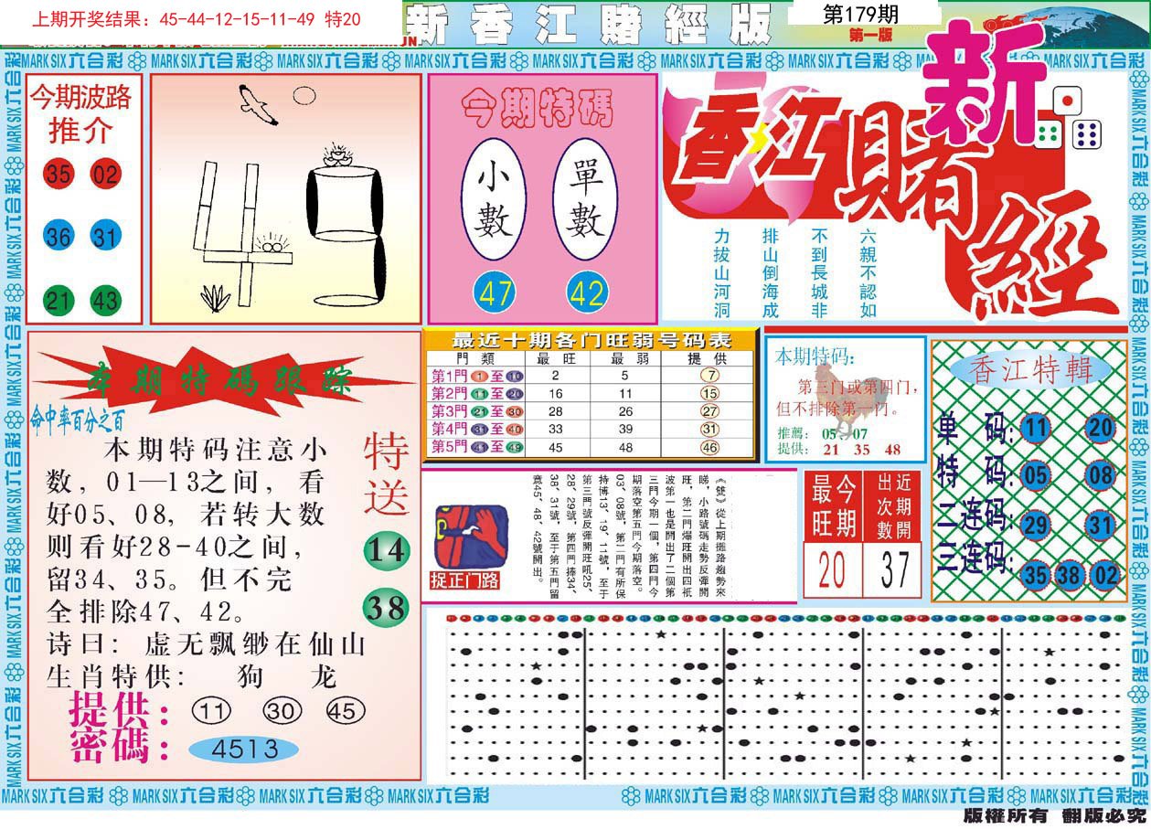 2024179期新香江赌经A