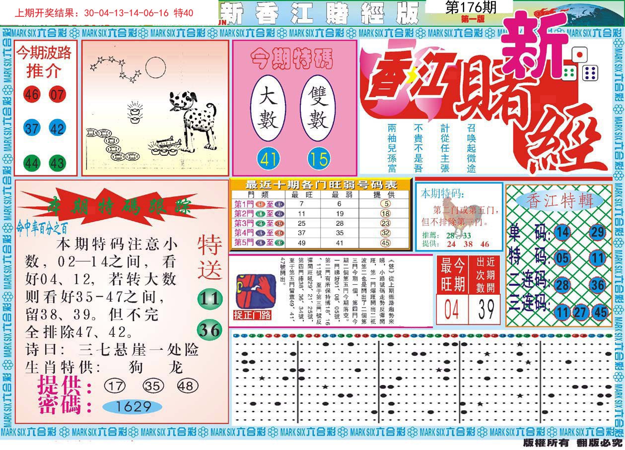 2024176期新香江赌经A