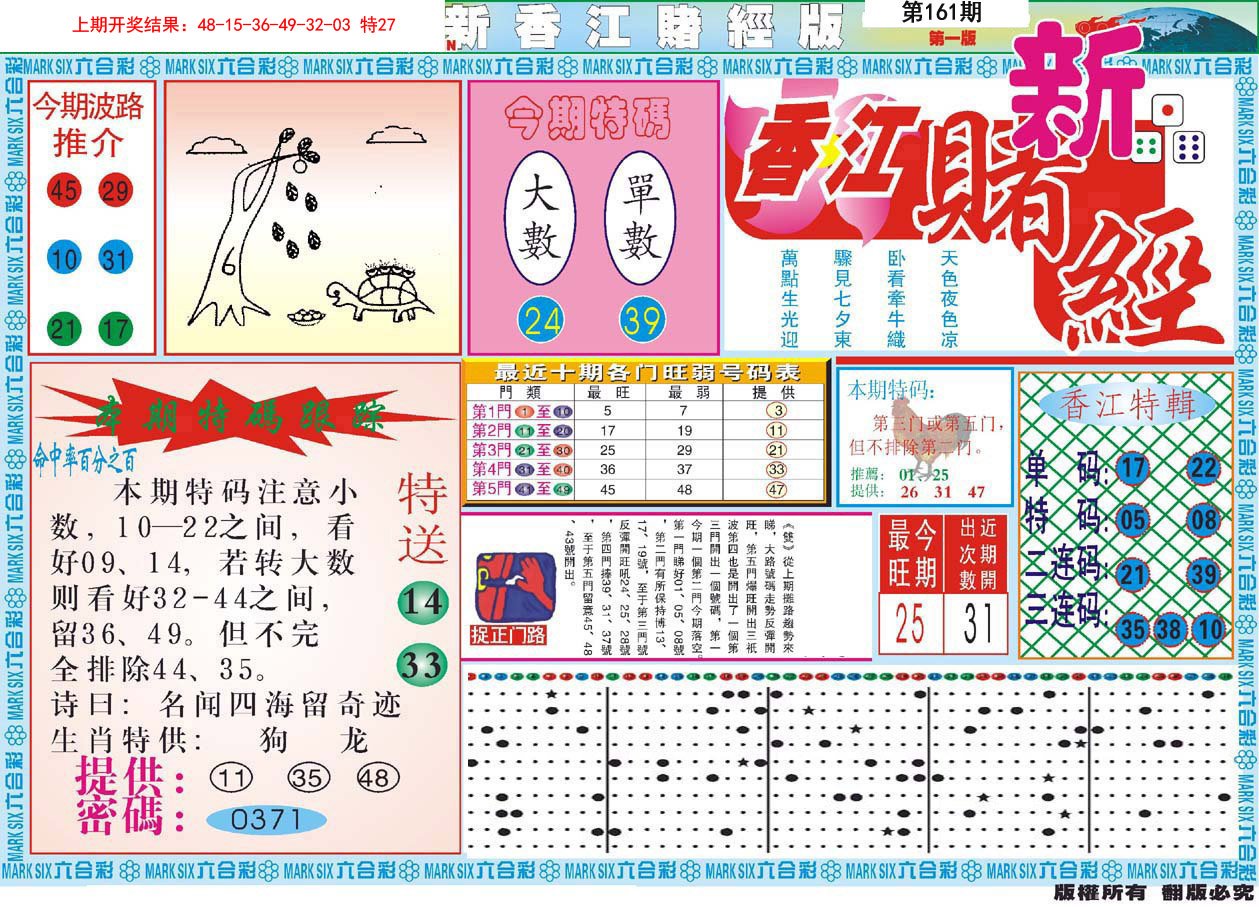 2024161期新香江赌经A
