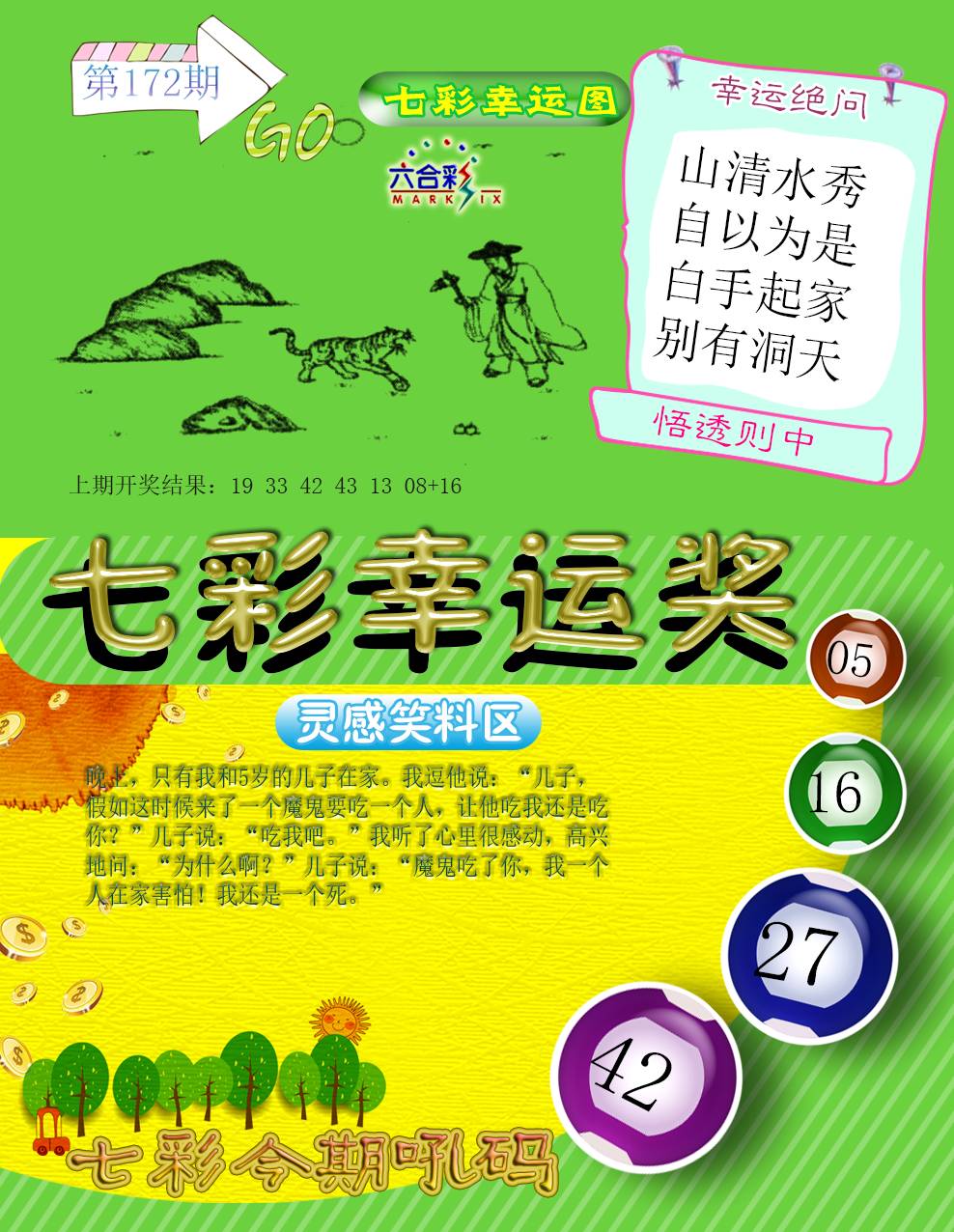 2024172期七彩幸运奖