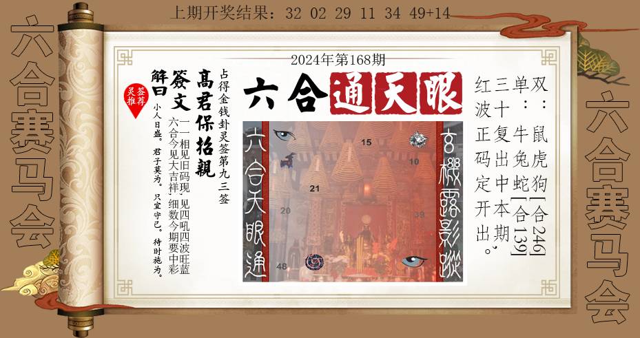 2024168期六合通天眼