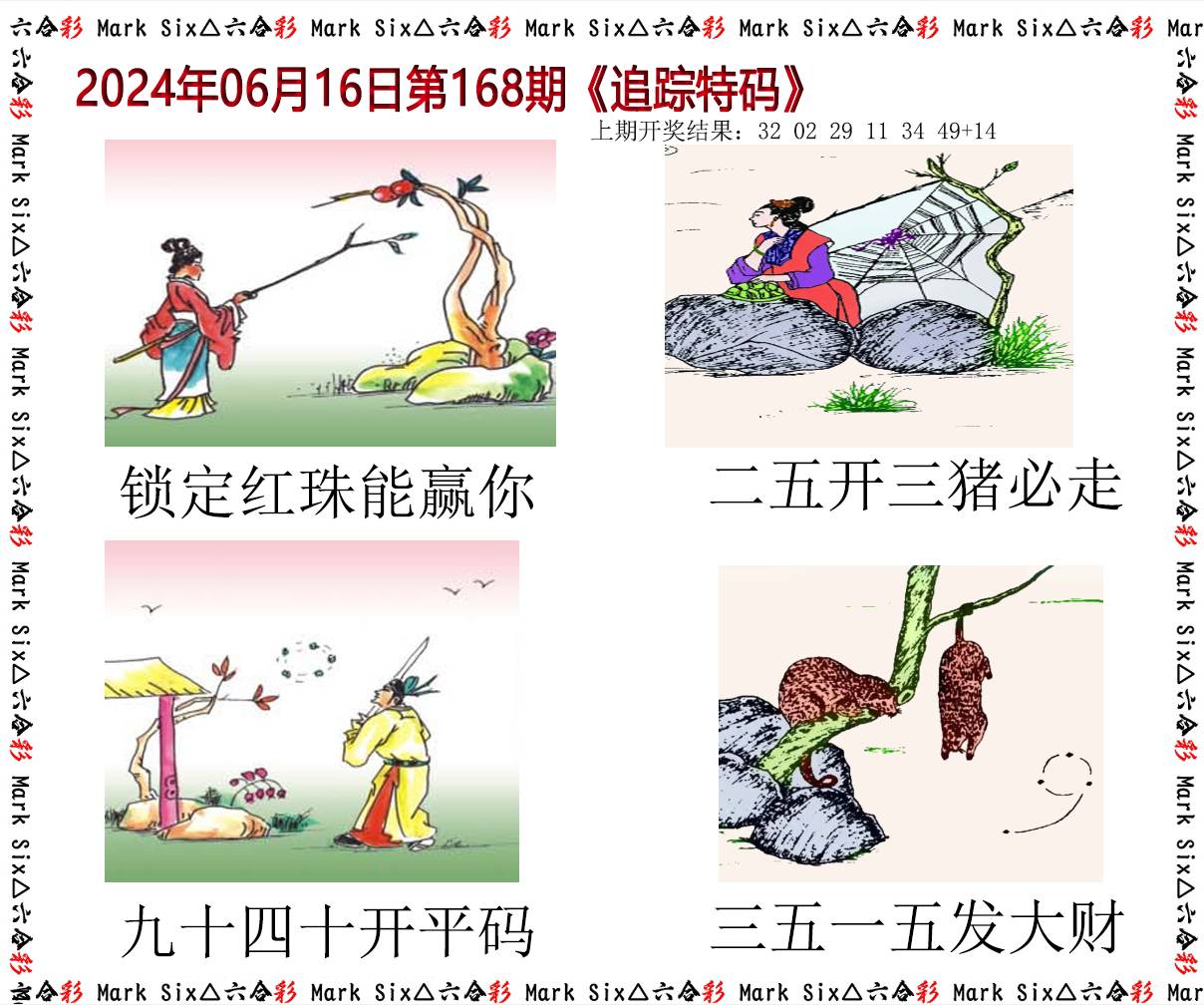 2024168期追踪特码