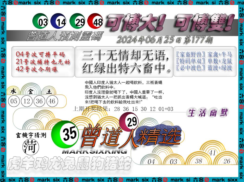 2024177期曾道人精选