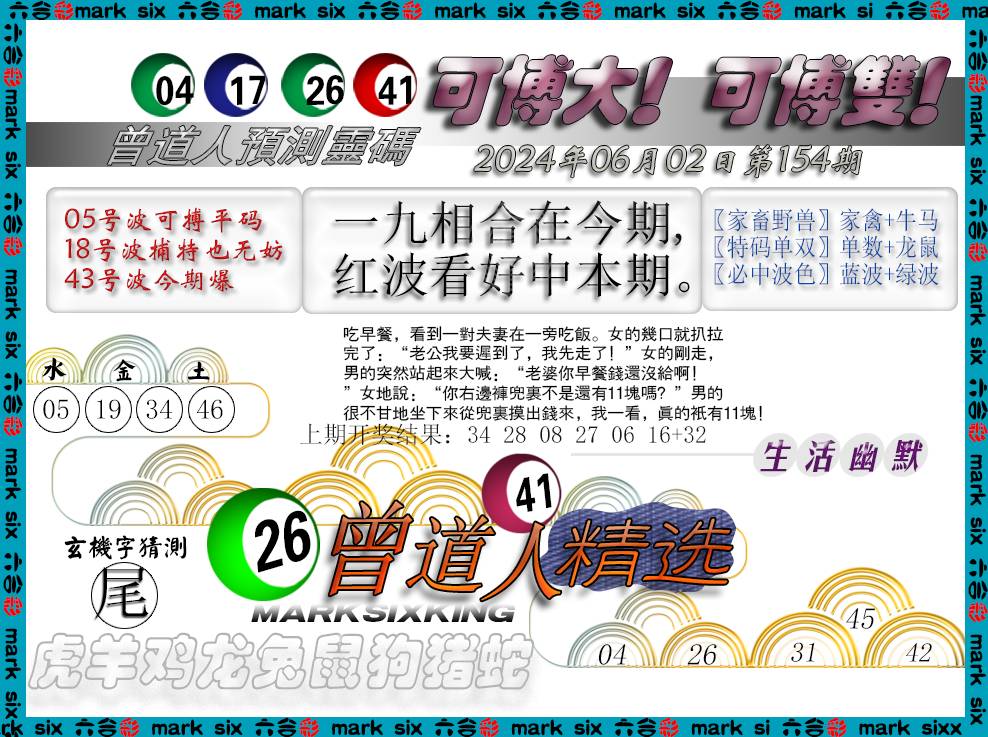 2024154期曾道人精选