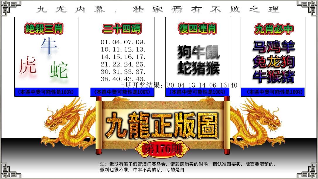 2024176期九龙正版图