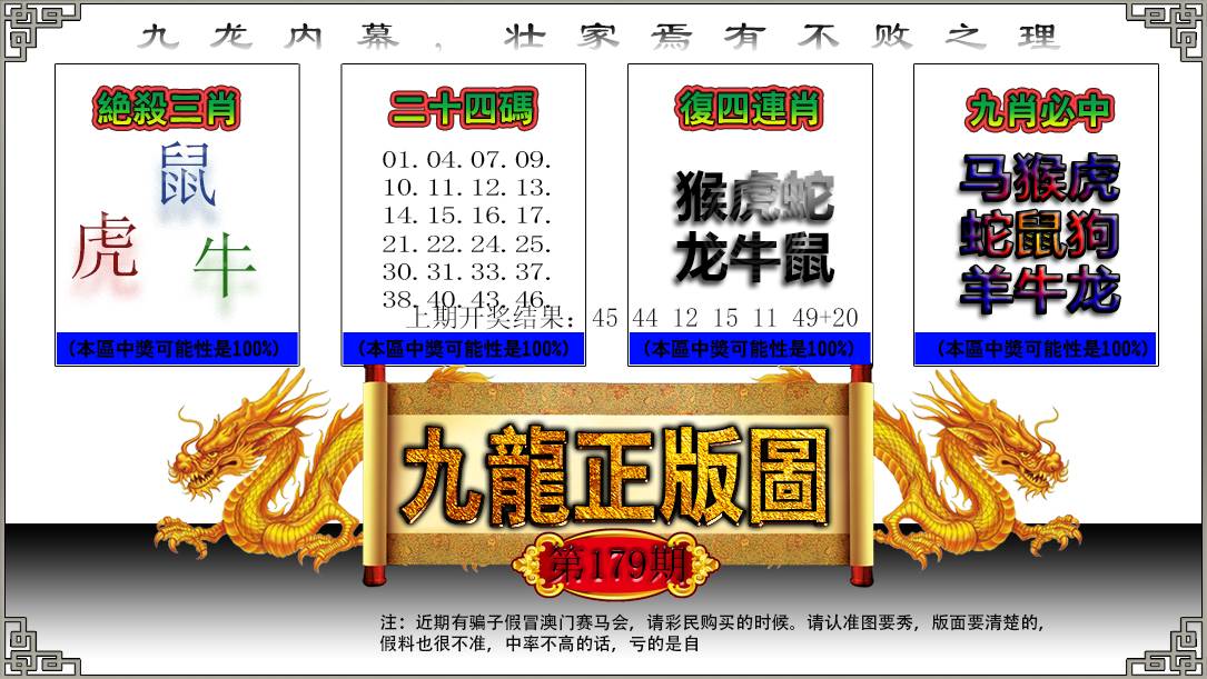 2024179期九龙正版图