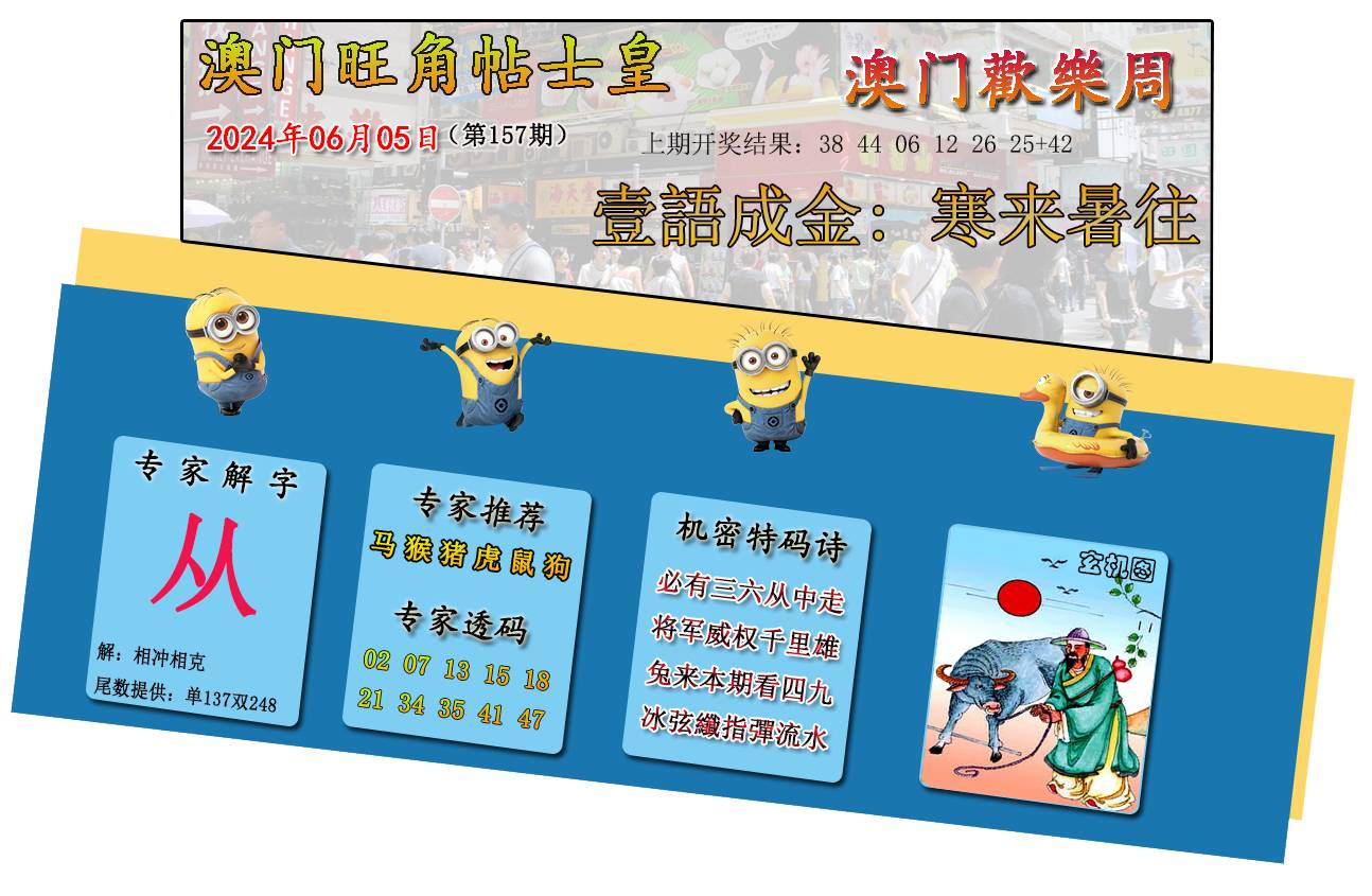 2024157期旺角贴士皇
