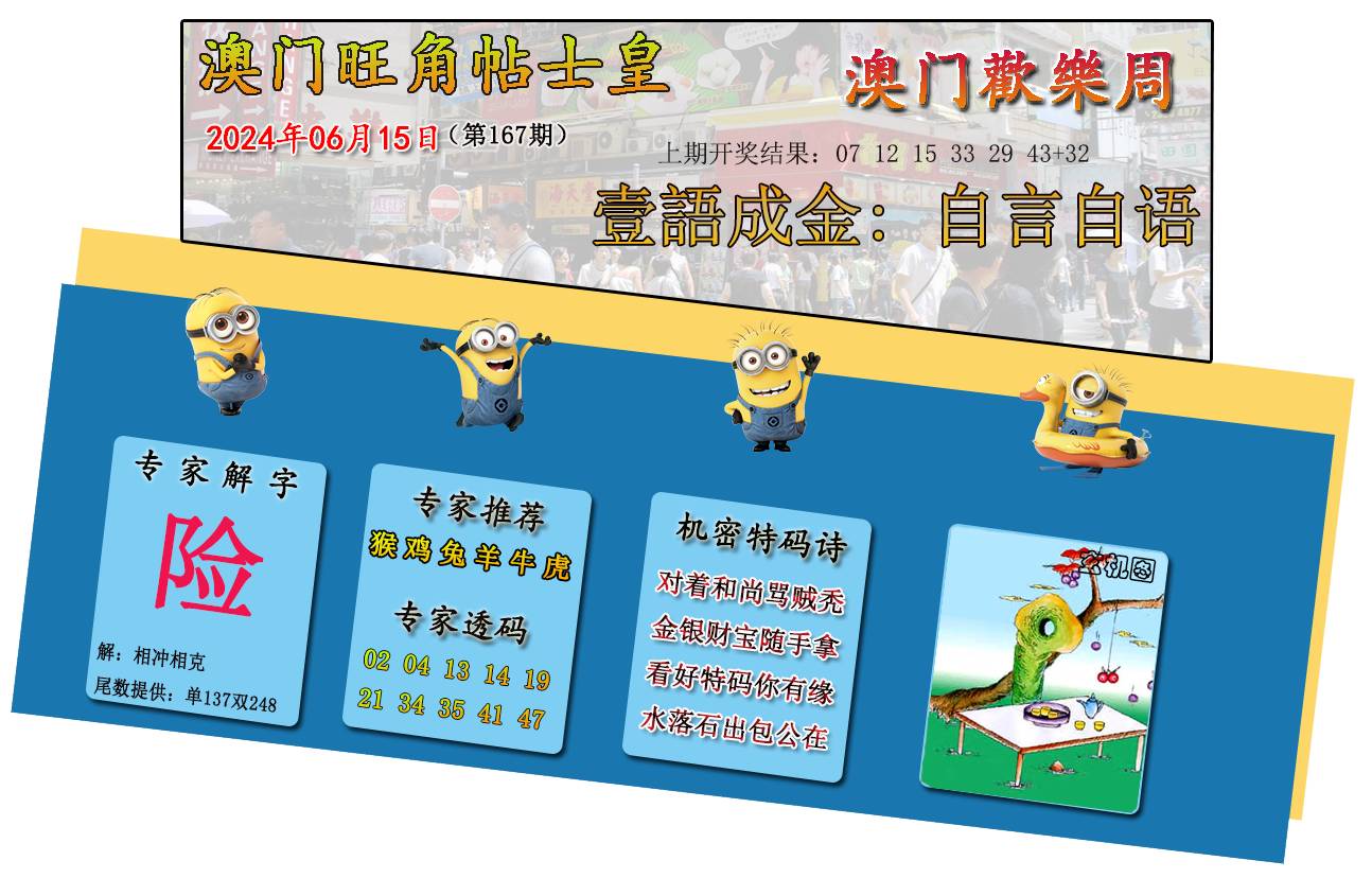 2024167期旺角贴士皇