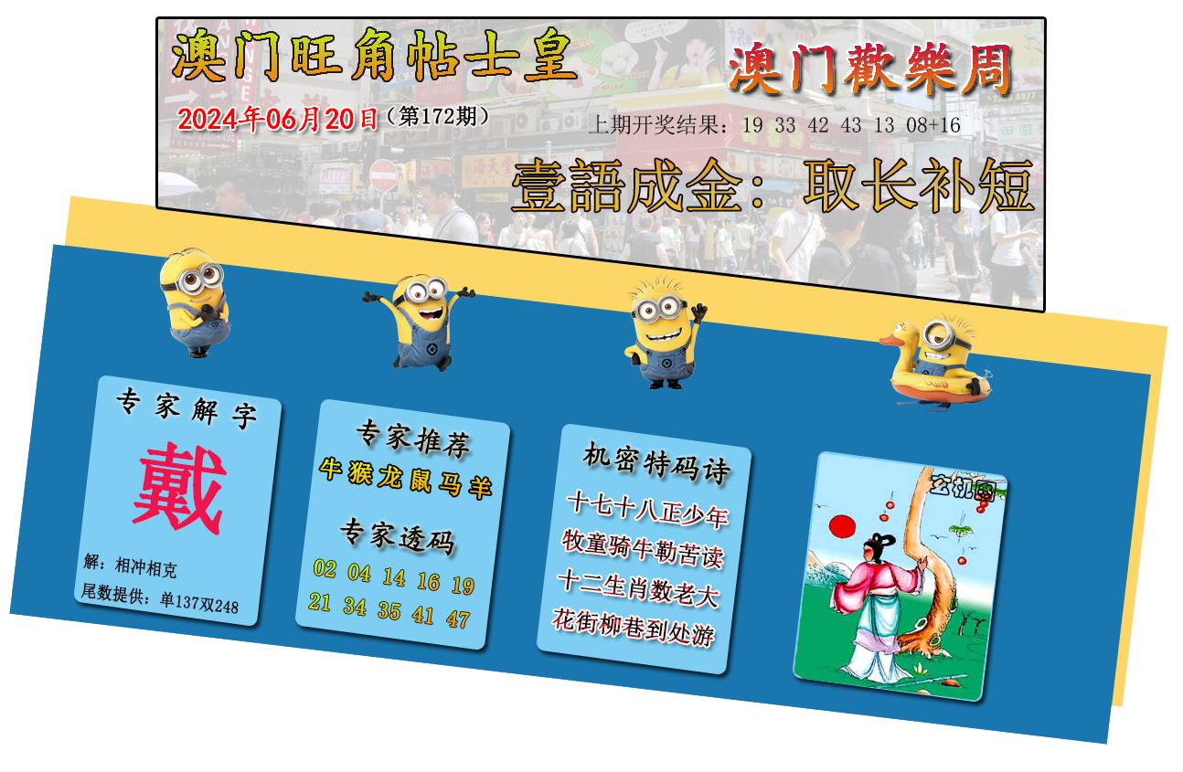 2024172期旺角贴士皇