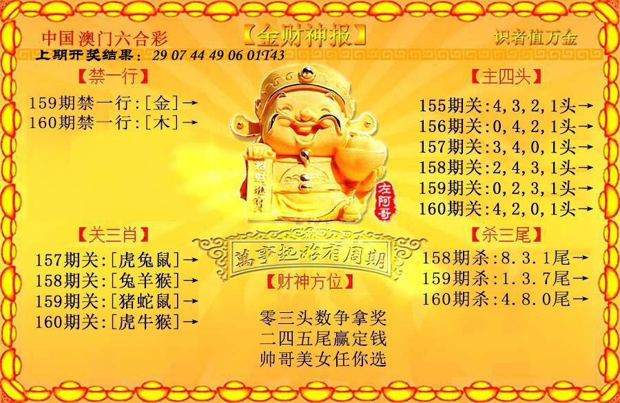 2024160期金财神