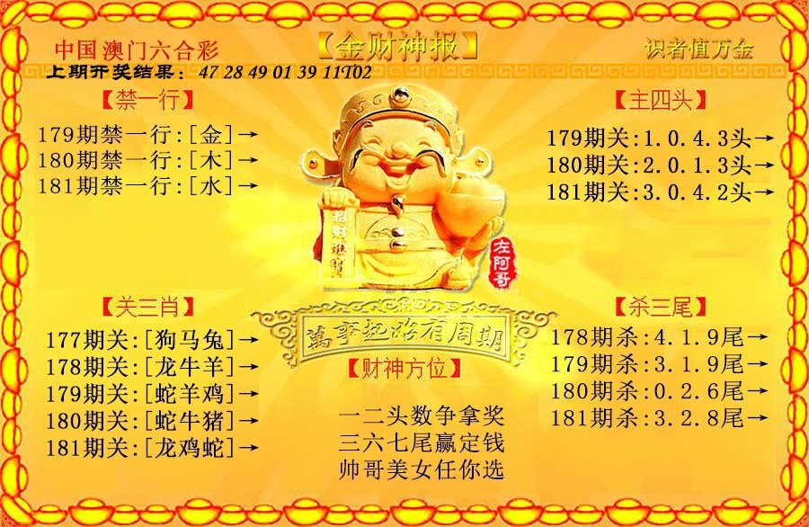 2024181期金财神