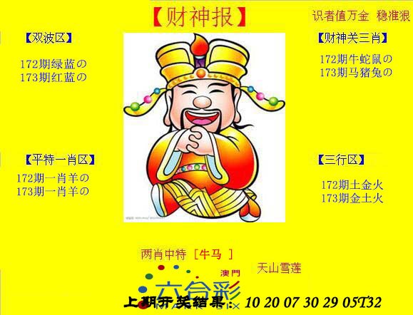 2024173期黄财神