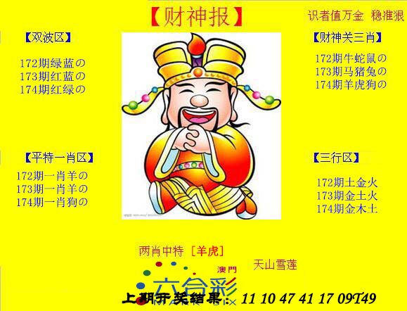 2024174期黄财神