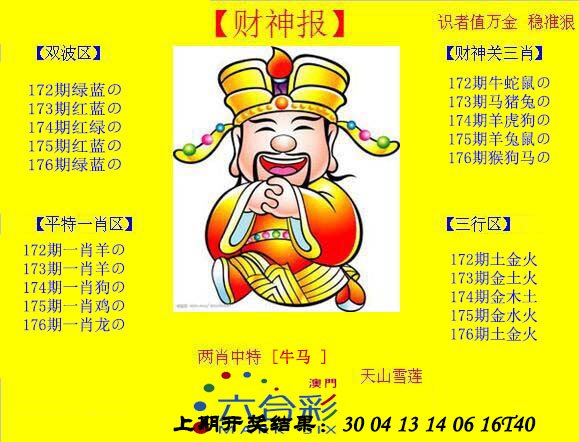 2024176期黄财神