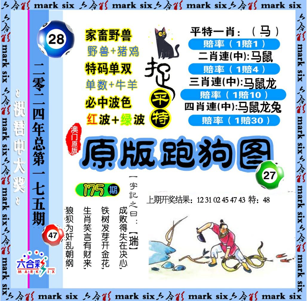 2024175期原版跑狗图
