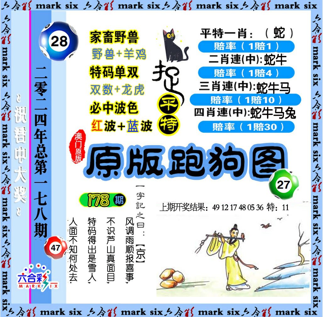 2024178期原版跑狗图