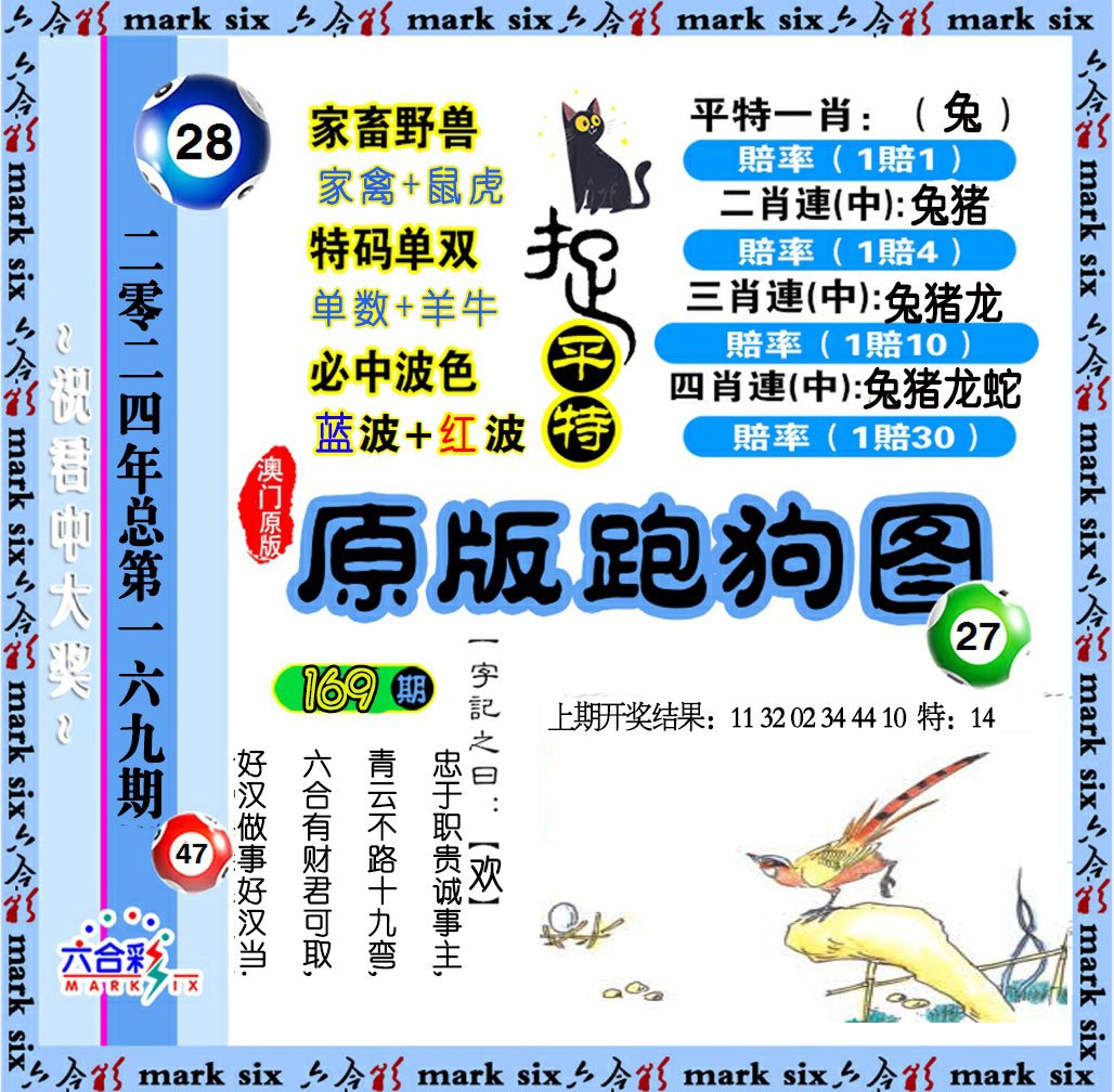 2024169期原版跑狗图