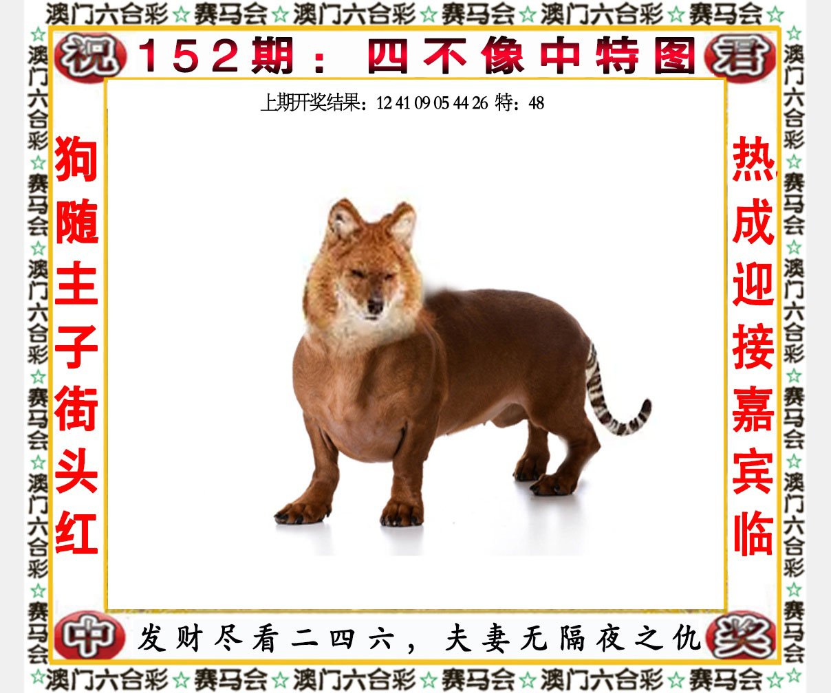2024152期四不像中特图