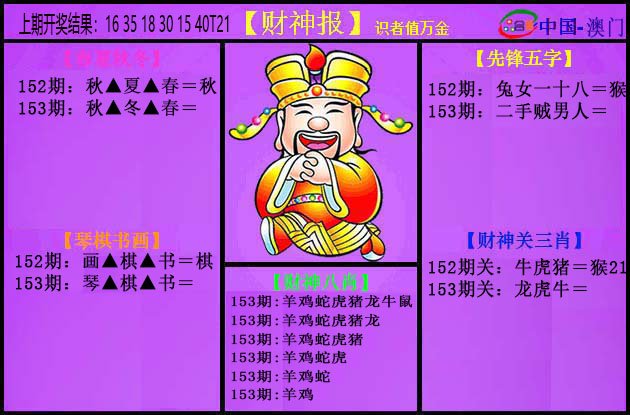2024153期紫财神