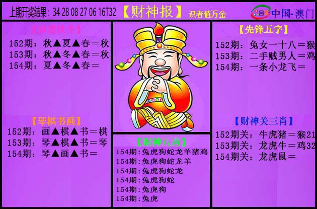 2024154期紫财神