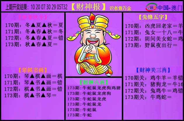 2024173期紫财神
