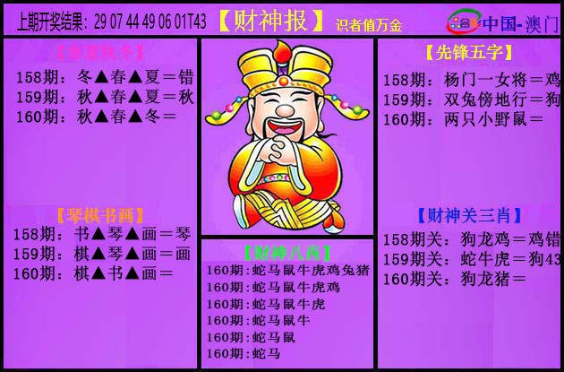 2024160期紫财神