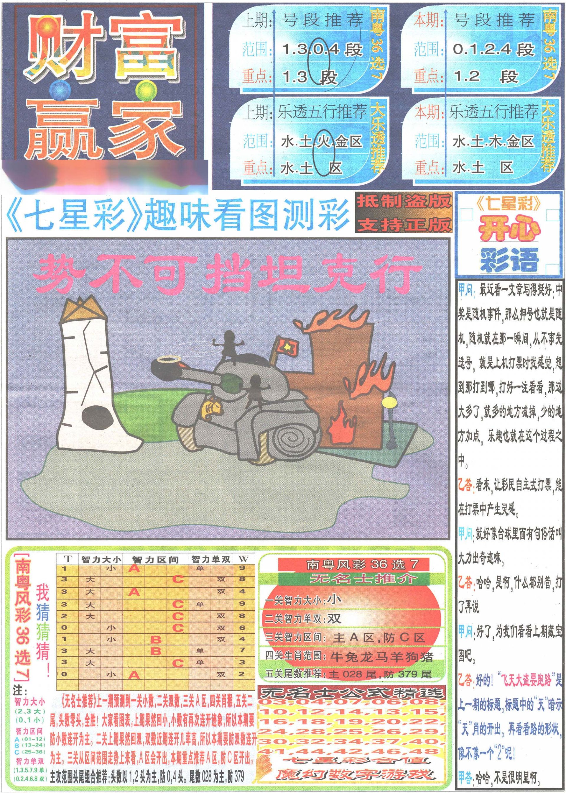 2024181期七星彩图(高清)