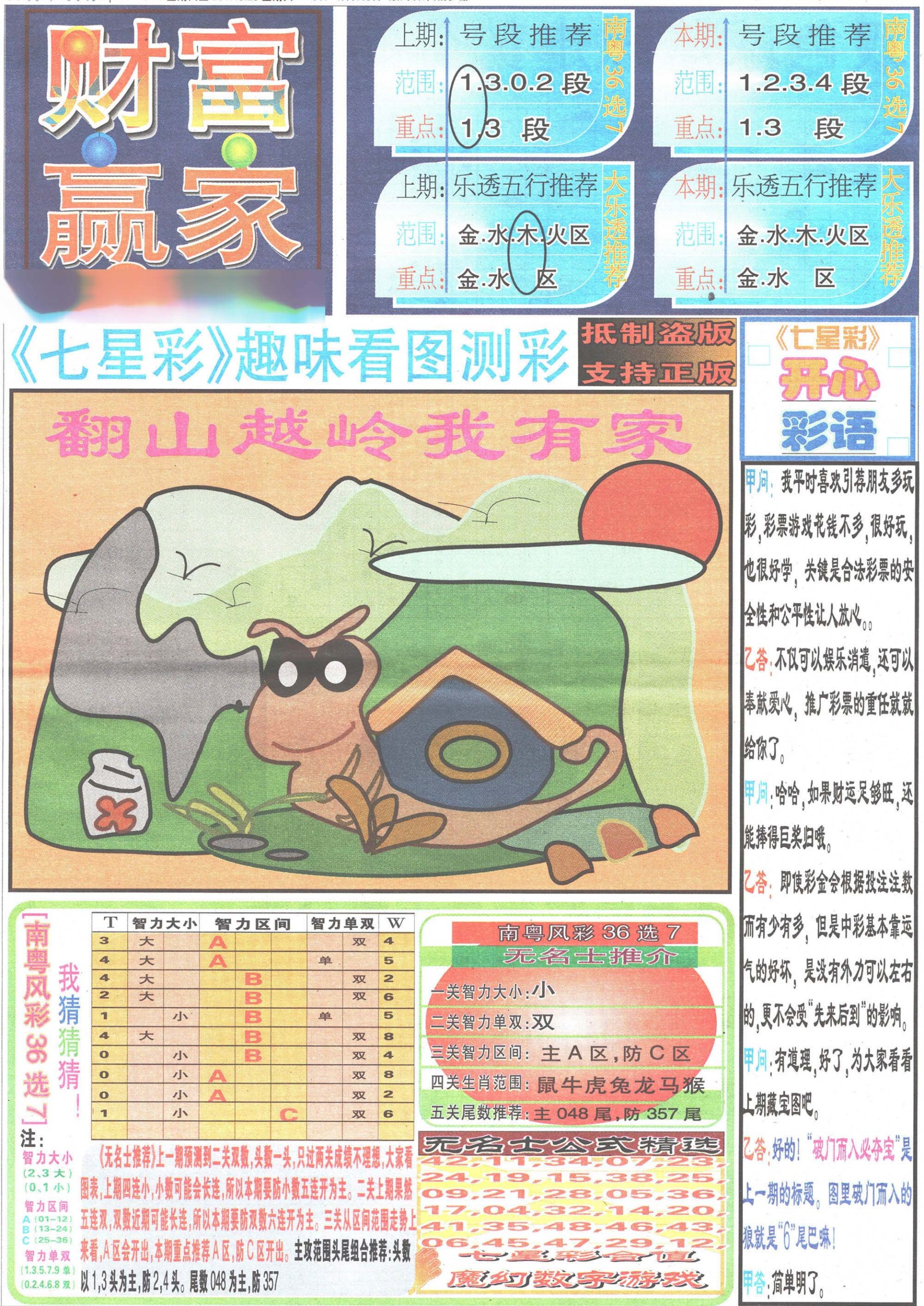 2024165期七星彩图(高清)