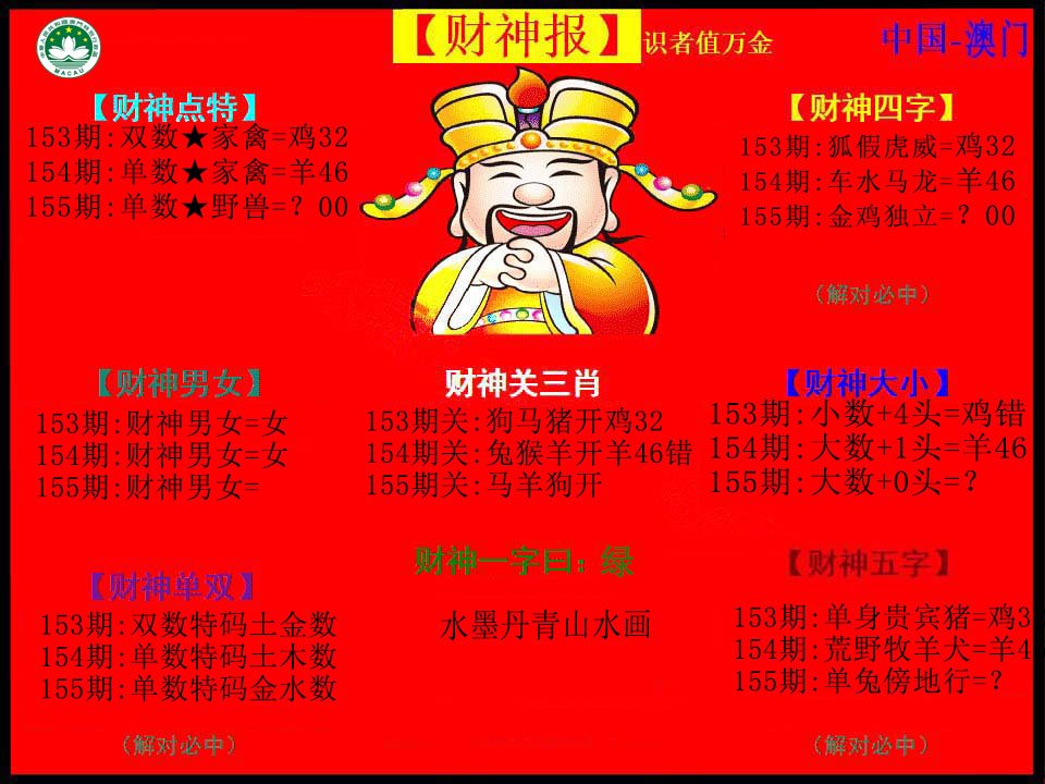 2024155期红财神