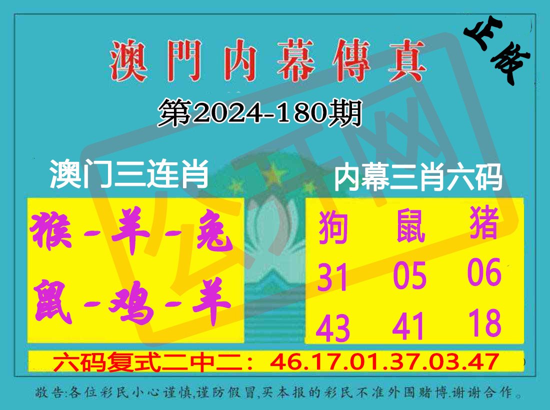 2024180期内幕传真三肖版
