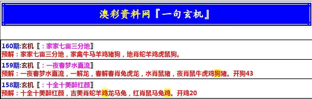 2024160期澳门一句玄机