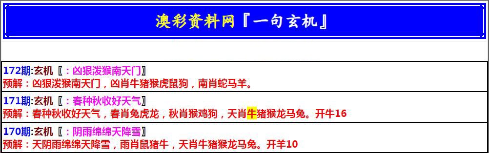 2024172期澳门一句玄机