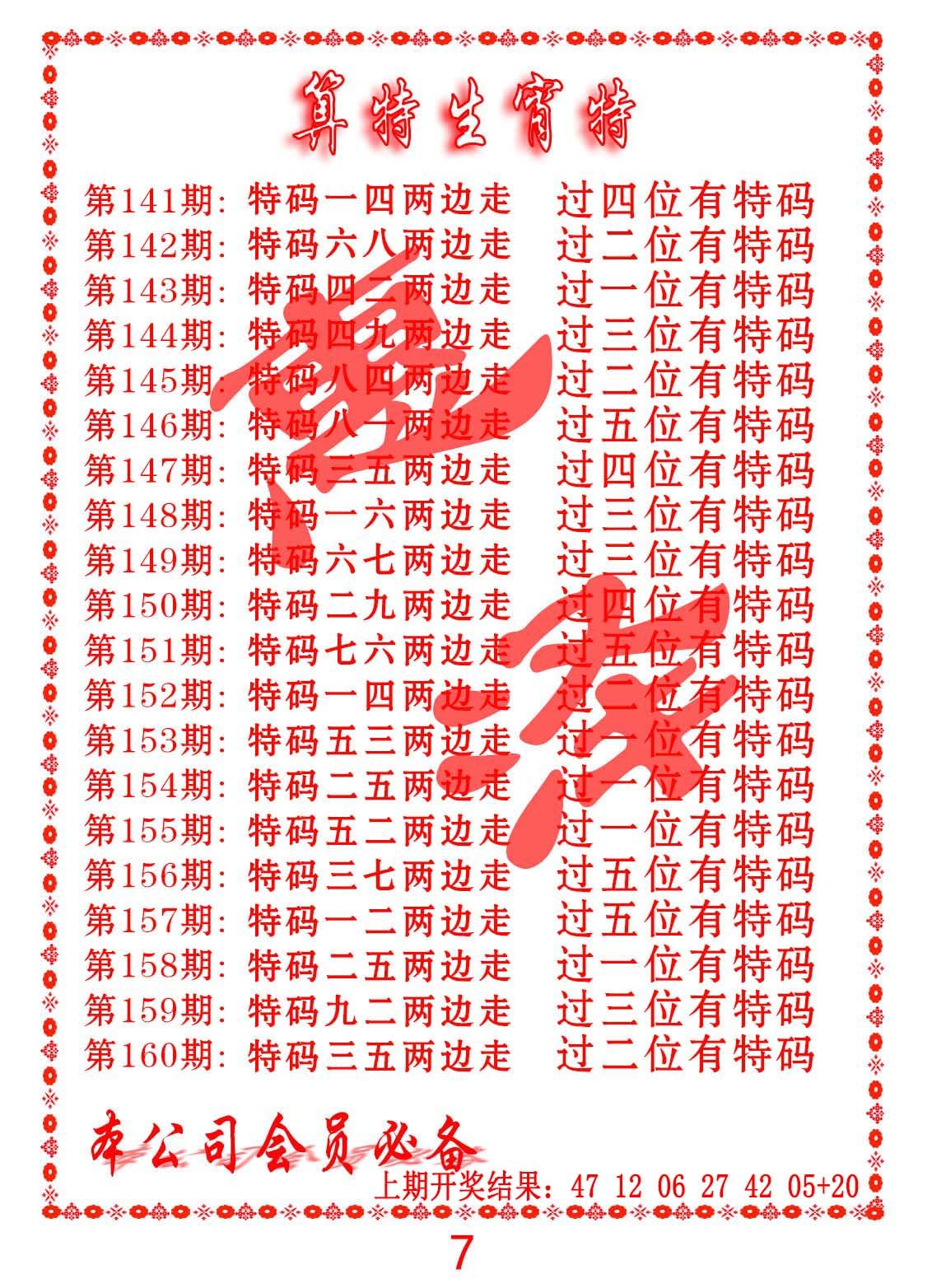 2024159期算特生肖诗