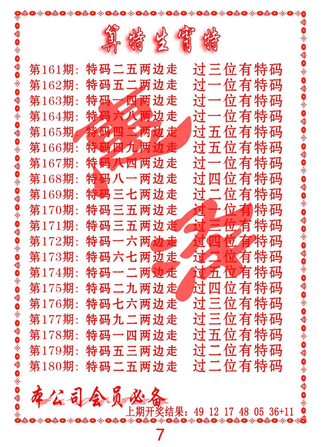 2024178期算特生肖诗