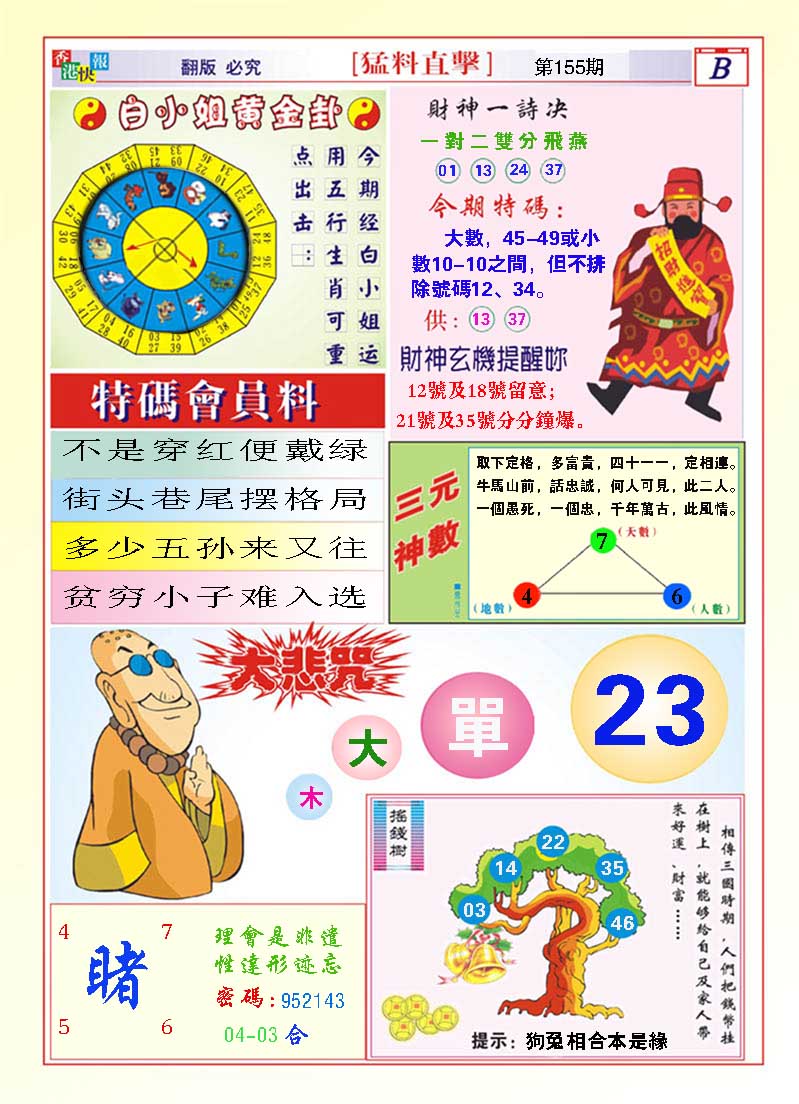 2024155期猛料直击B