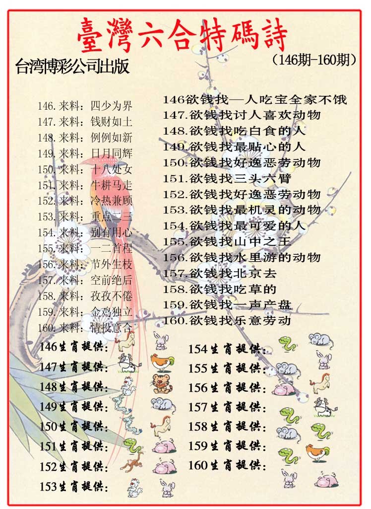 2024155期内部特码诗