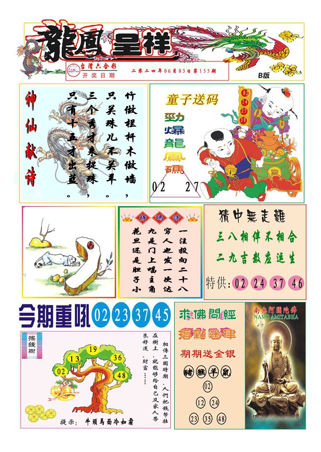 2024155期龙凤呈祥B