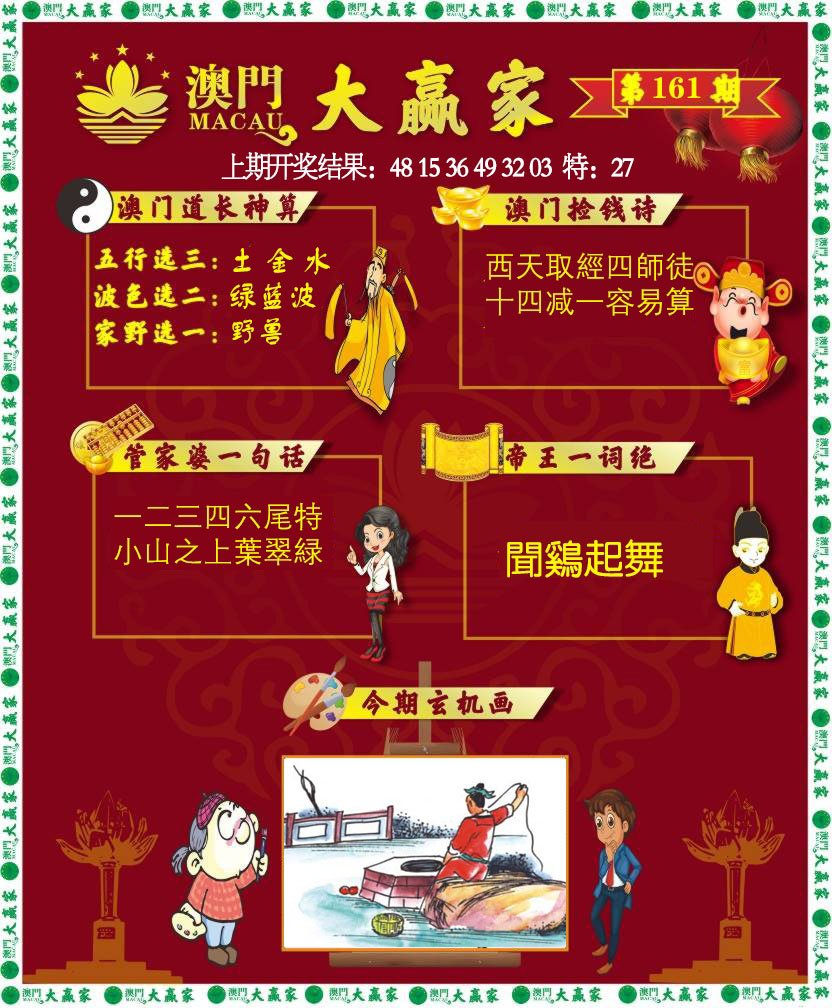 2024161期大赢家